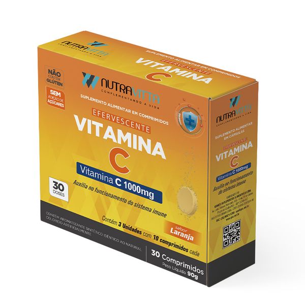 Nutravitta Vitamina C Efervescente 30 Comprimidos Sorocaps NUTRA VITTA VITAMINA C EFEV 30CP