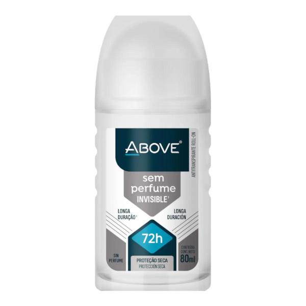 Desodorante Antitranspirante Roll-On Above Invisible Sem Perfume 80ml