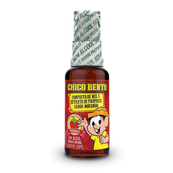 Própolis com Mel e Morango Baldoni Chico Bento Gotas 30ml PROPOLIS/MEL/MORANGO 30ML GOTAS BALDONI