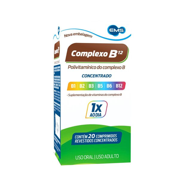 Complexo B 20 Comprimidos COMPLEXO B 20CP REV