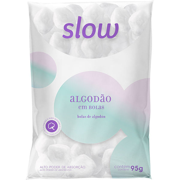 Algodão Slow Bolas 95g ALGODAO SLOW 95G BOL