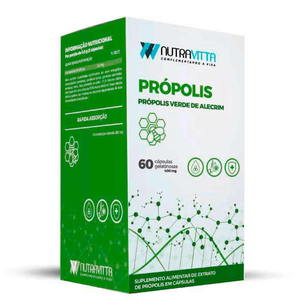 Nutravitta Própolis 60 Cápsulas Sorocaps NUTRA VITTA PROPOLIS 60CAP SOROCAPS